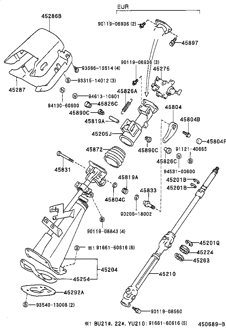  DYNA200 |  STEERING COLUMN SHAFT