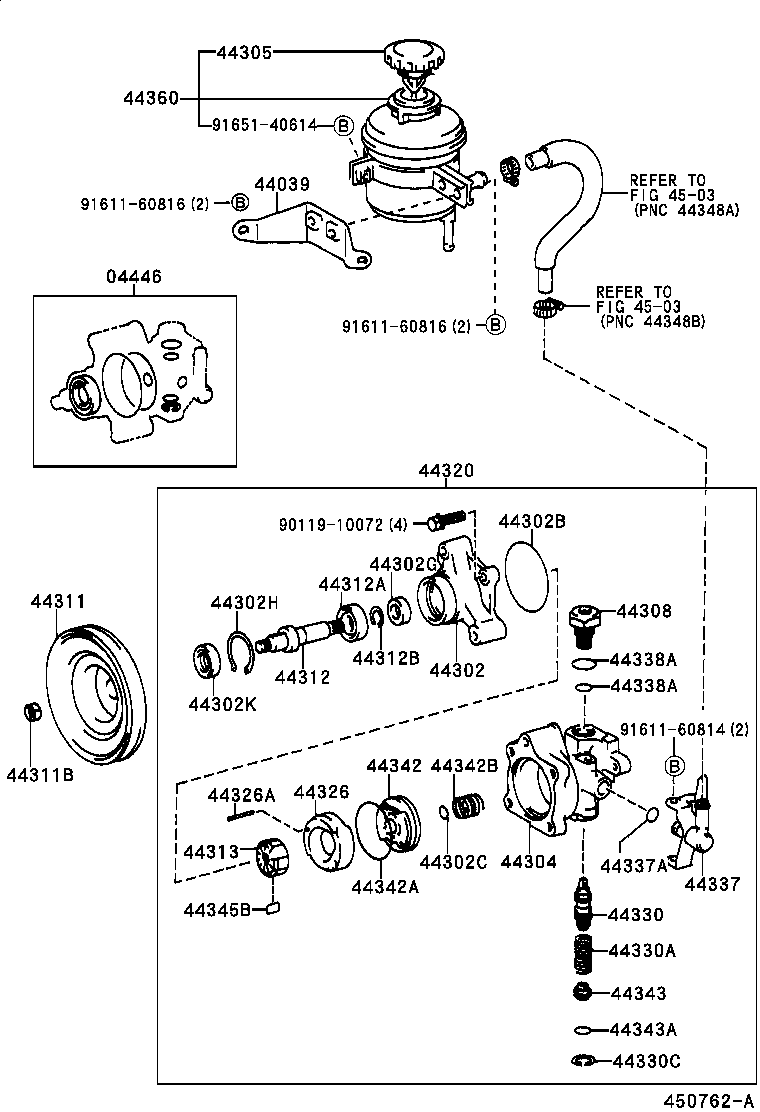  DYNA 100 |  VANE PUMP RESERVOIR POWER STEERING