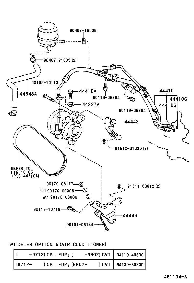  PASEO |  POWER STEERING TUBE