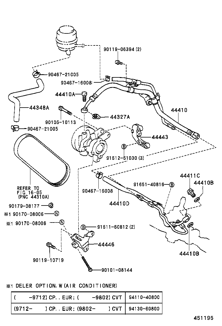  PASEO |  POWER STEERING TUBE