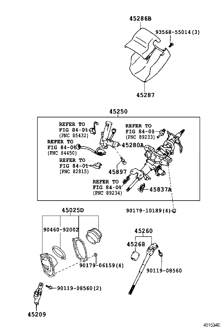  CENTURY |  STEERING COLUMN SHAFT