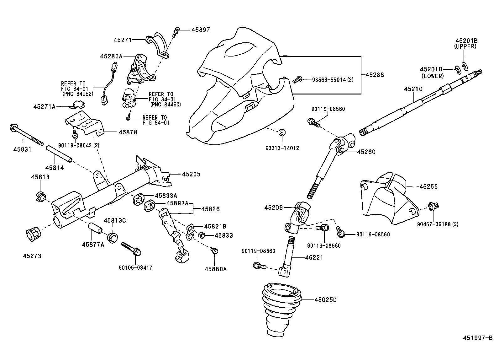  YARIS ECHO VERSO |  STEERING COLUMN SHAFT