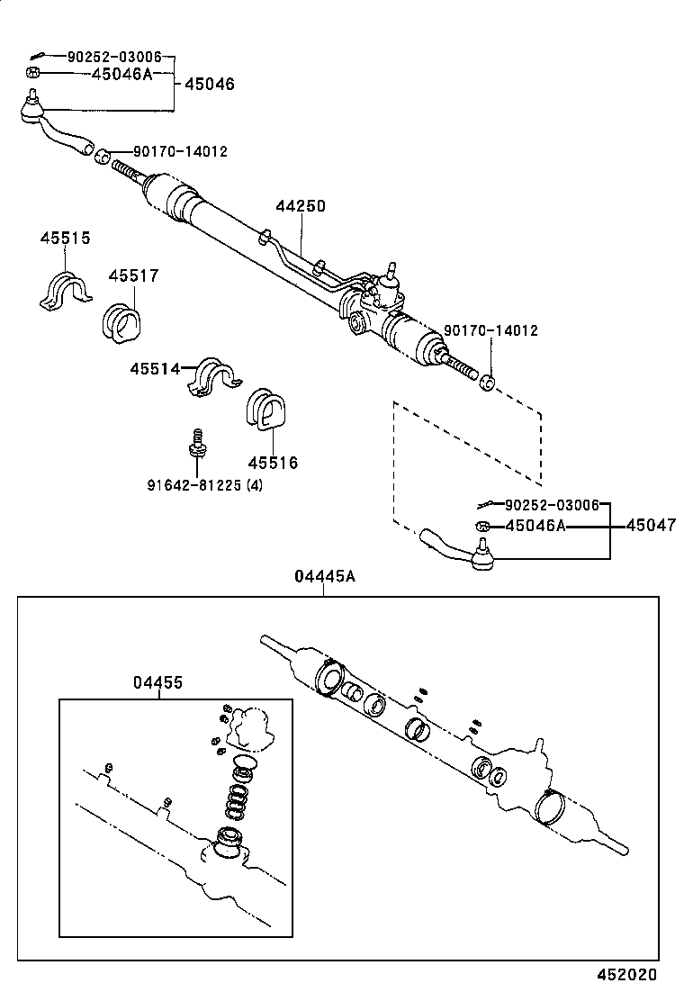  PREVIA |  FRONT STEERING GEAR LINK