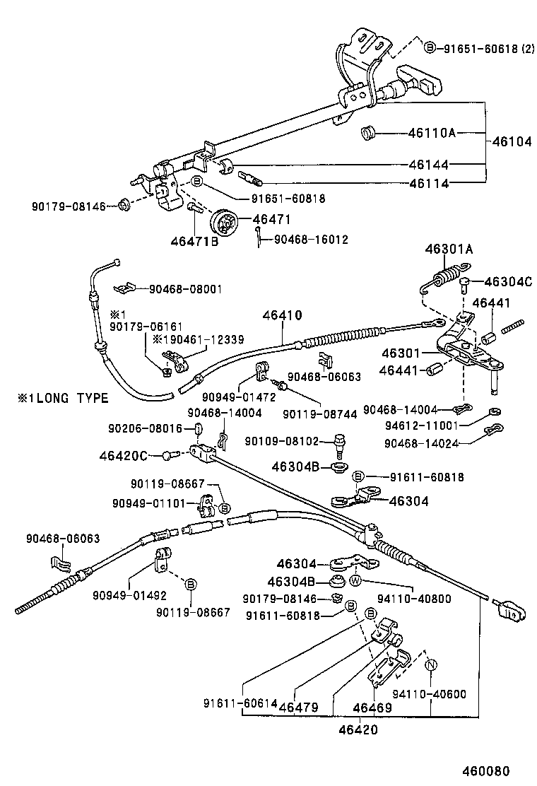  HILUX JPP |  PARKING BRAKE CABLE