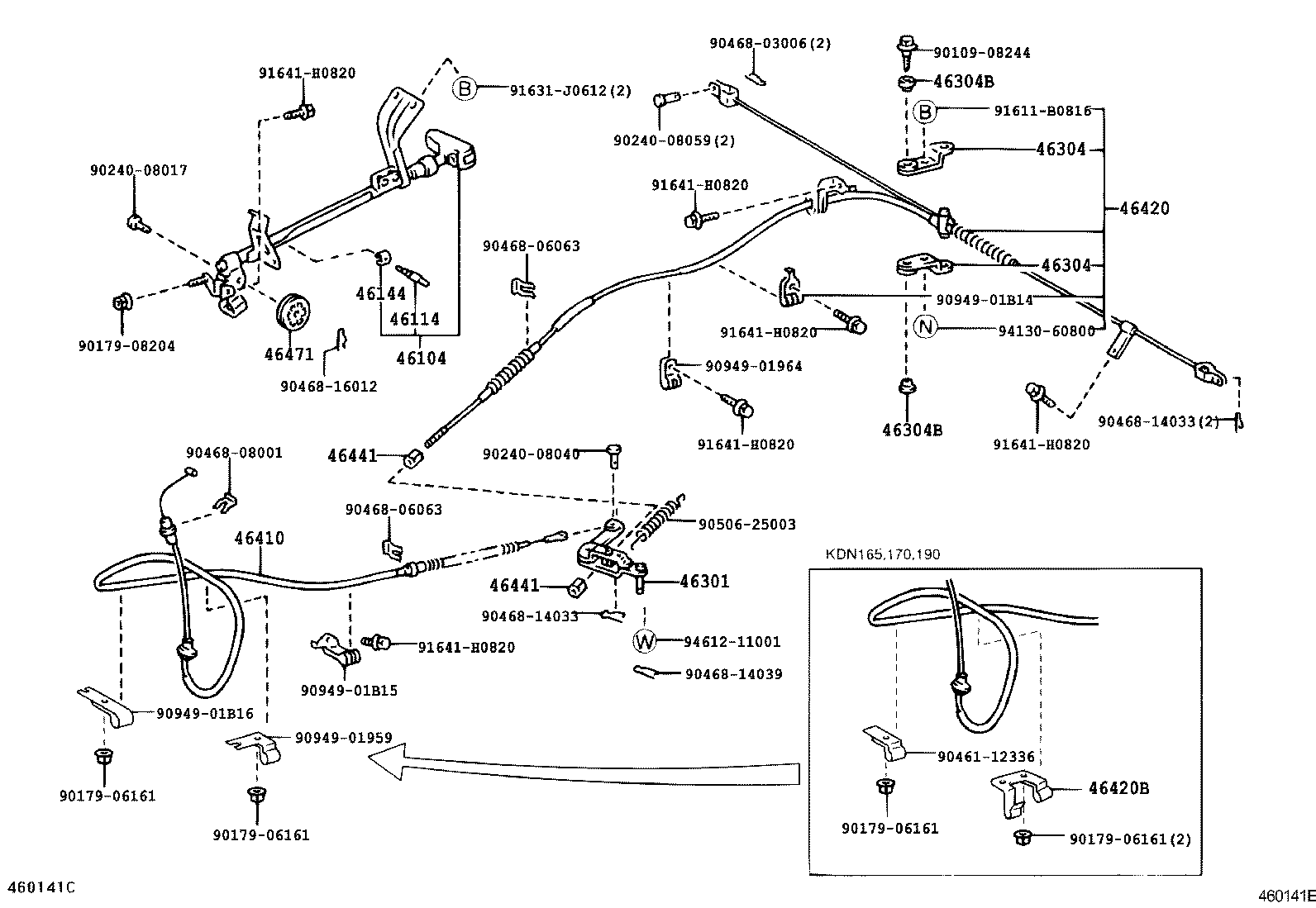  HILUX |  PARKING BRAKE CABLE