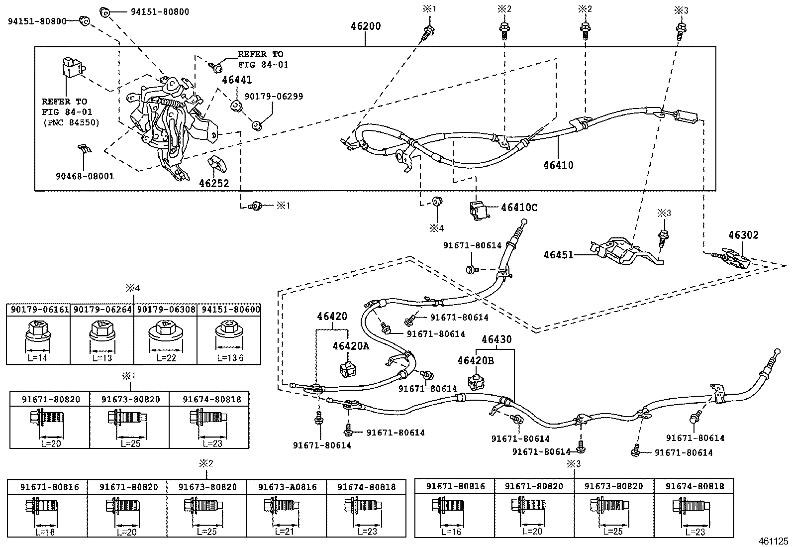  PRIUS PLUG IN HBD |  PARKING BRAKE CABLE