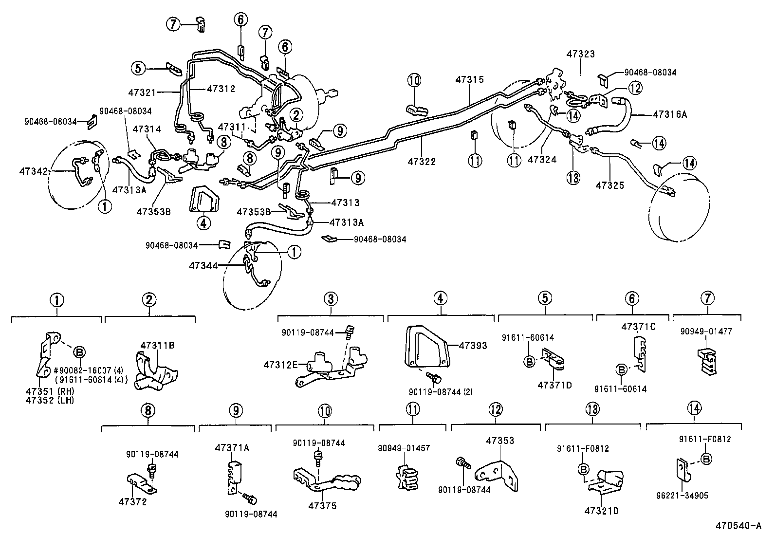  HILUX VWP |  BRAKE TUBE CLAMP