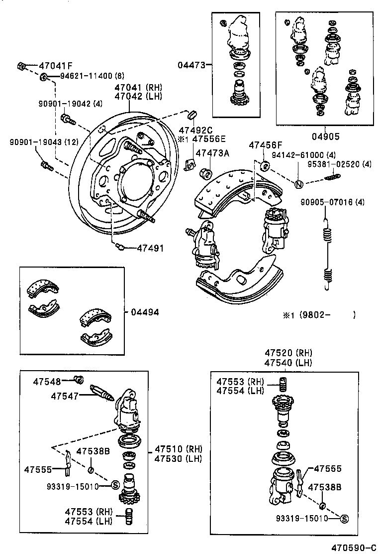  DYNA200 |  FRONT DRUM BRAKE WHEEL CYLINDER BACKING PLATE