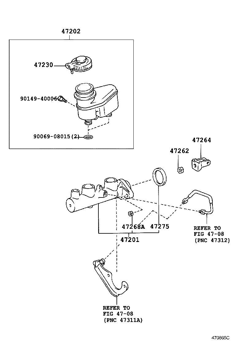  AVENSIS |  BRAKE MASTER CYLINDER