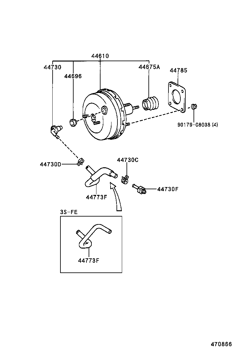  AVENSIS |  BRAKE BOOSTER VACUUM TUBE