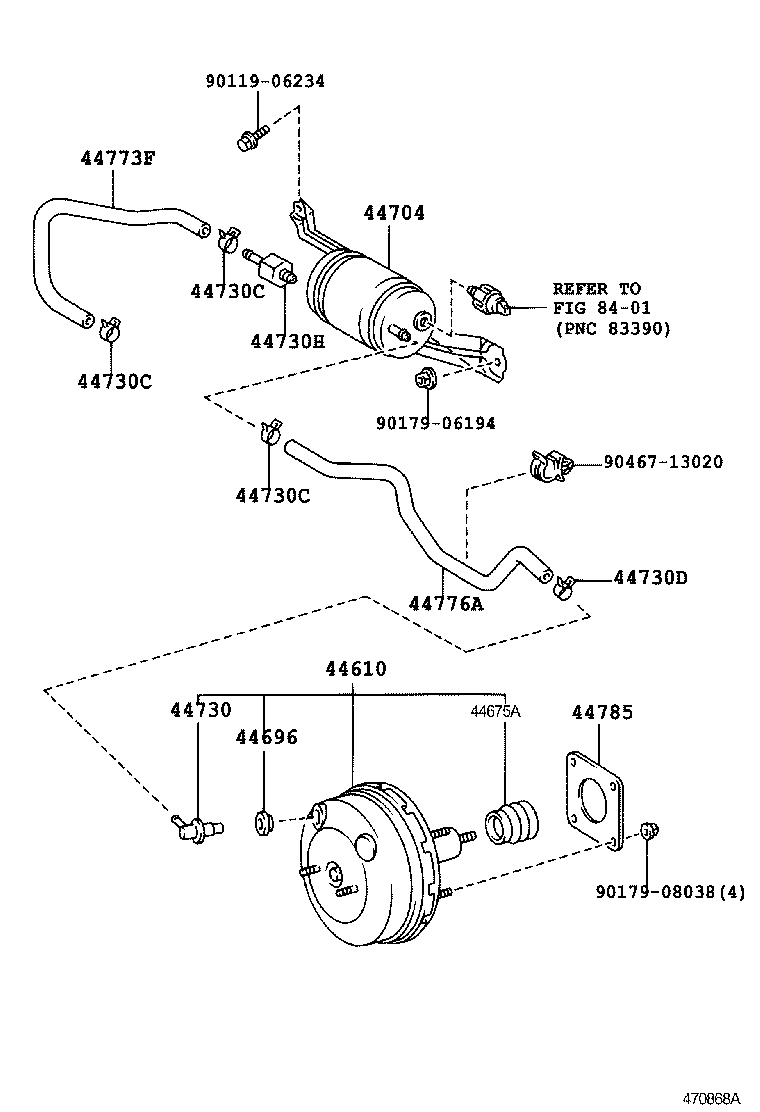  AVENSIS |  BRAKE BOOSTER VACUUM TUBE