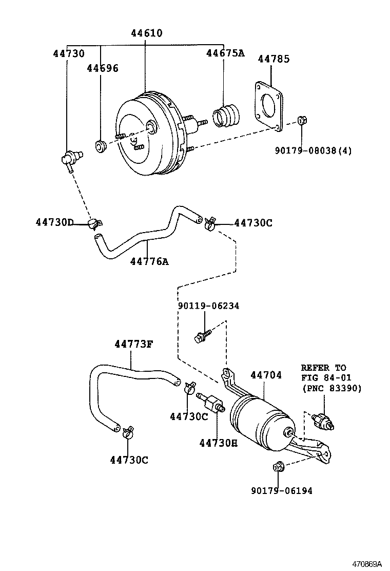  AVENSIS |  BRAKE BOOSTER VACUUM TUBE