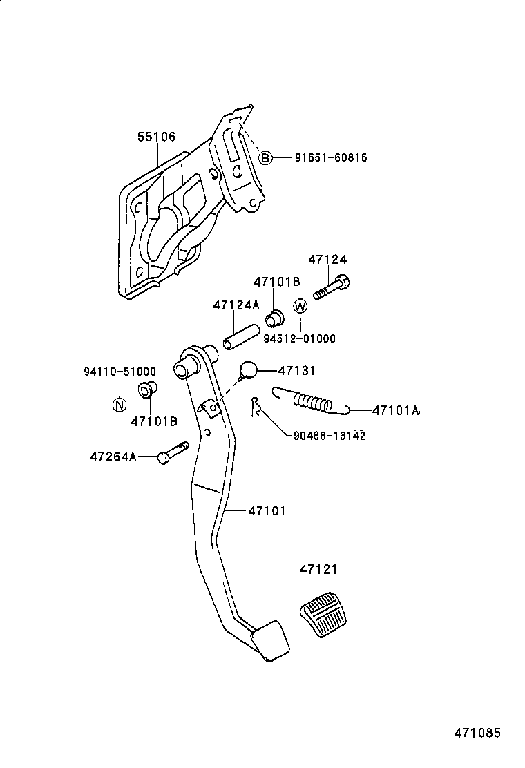  PASEO |  BRAKE PEDAL BRACKET