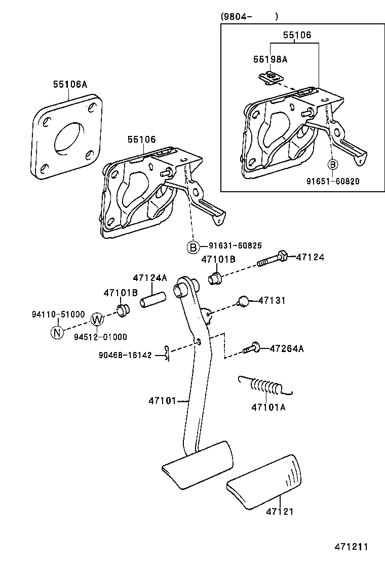  PICNIC |  BRAKE PEDAL BRACKET