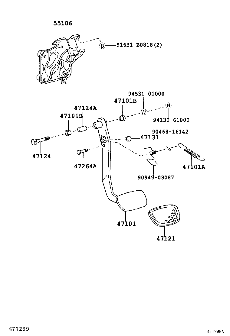  CENTURY |  BRAKE PEDAL BRACKET