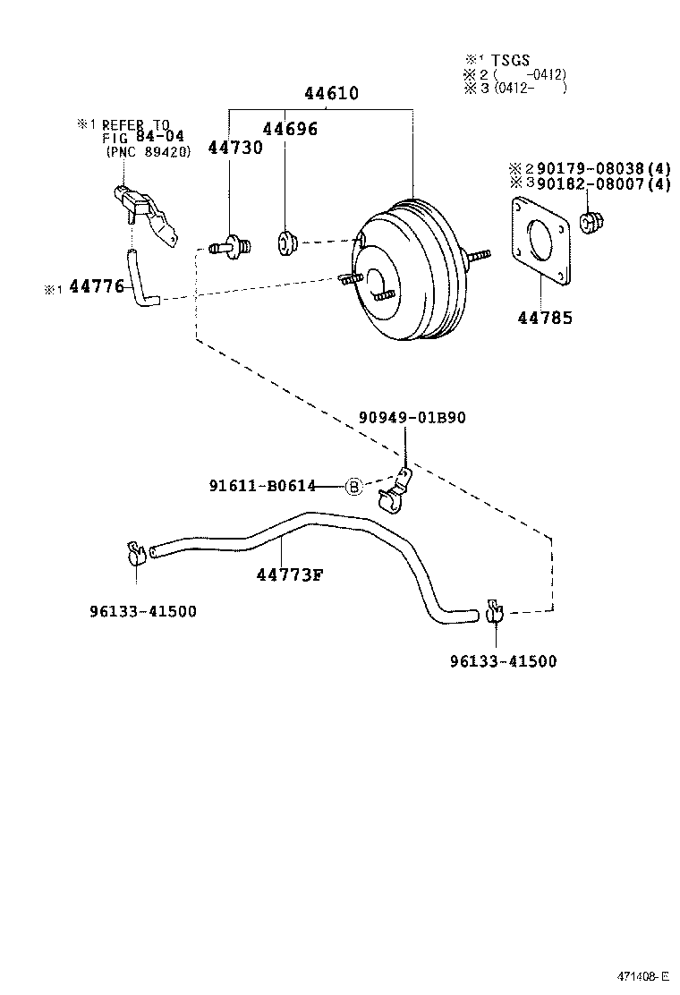  YARIS JPP |  BRAKE BOOSTER VACUUM TUBE