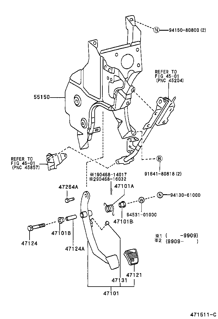  DYNA |  BRAKE PEDAL BRACKET