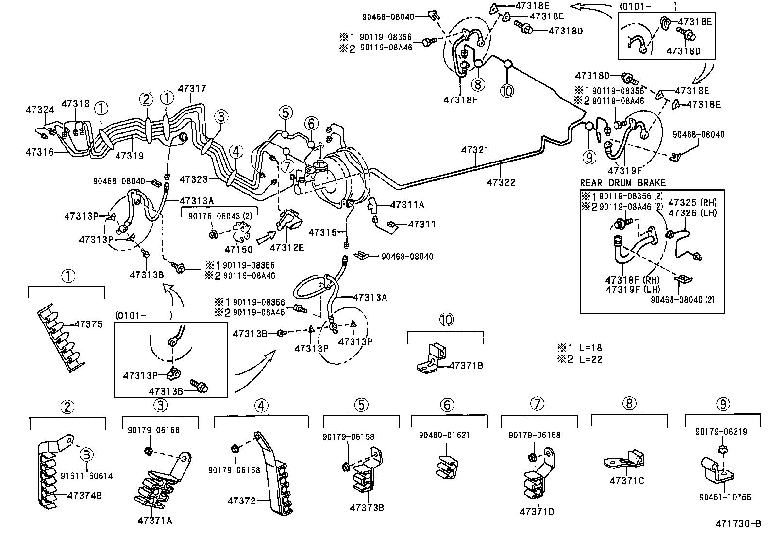  CAMRY JPP |  BRAKE TUBE CLAMP