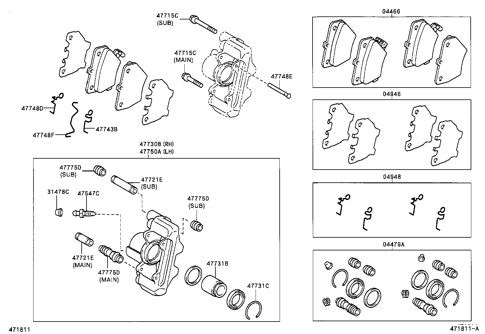  YARIS ECHO VERSO |  REAR DISC BRAKE CALIPER DUST COVER