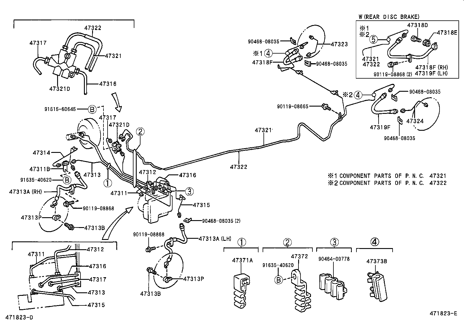  YARIS ECHO VERSO |  BRAKE TUBE CLAMP