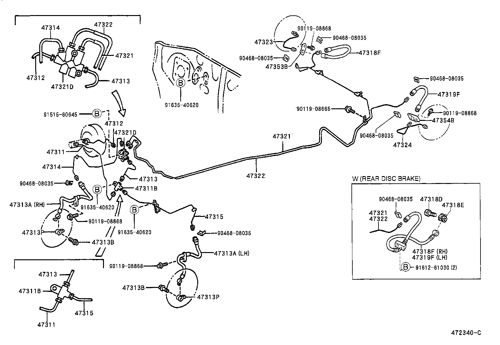  YARIS JPP |  BRAKE TUBE CLAMP