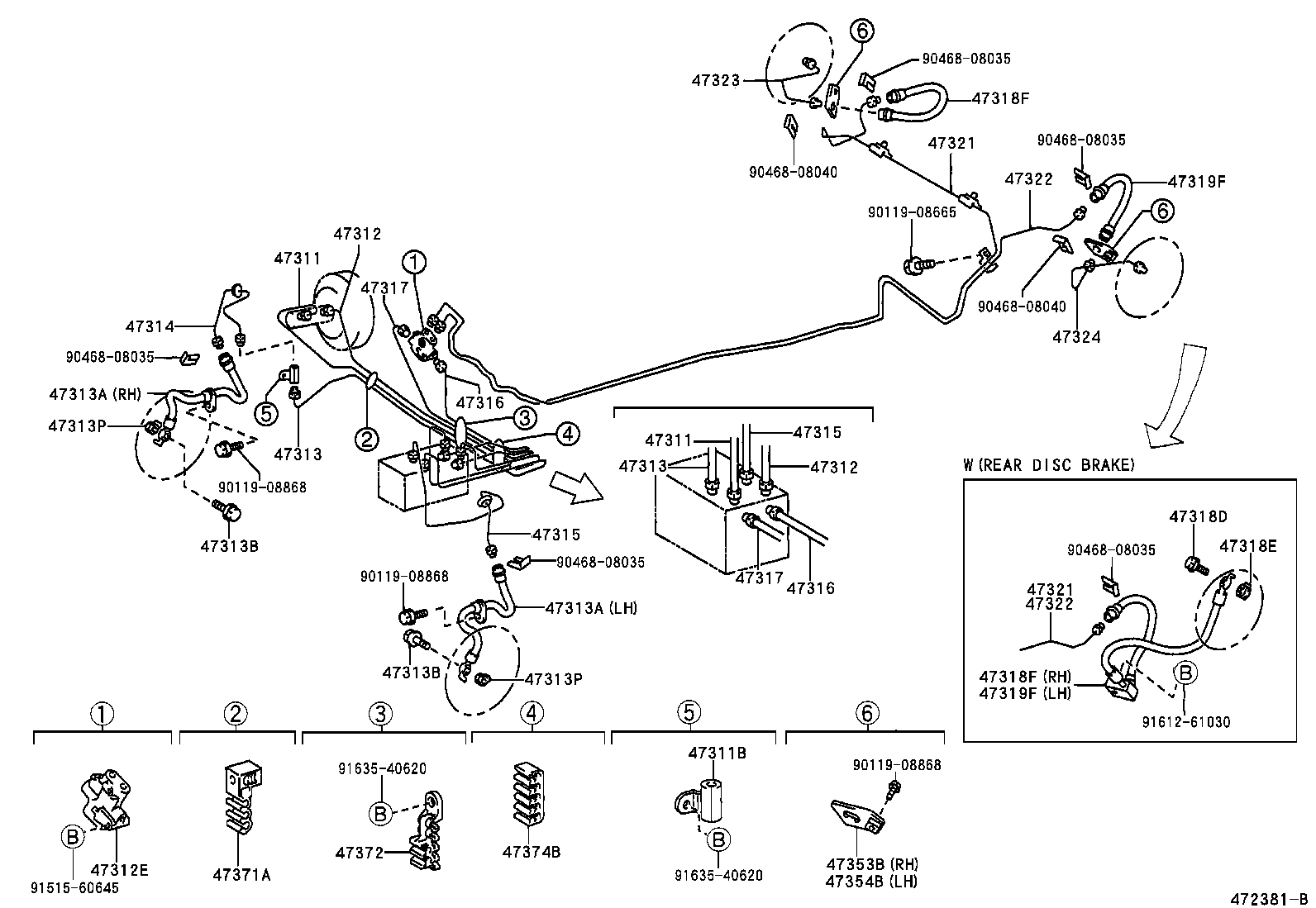  YARIS FRP |  BRAKE TUBE CLAMP
