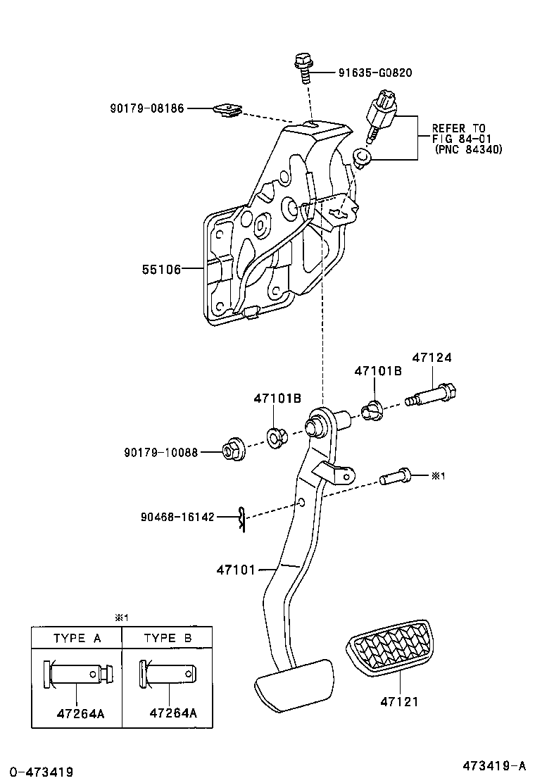  AVENSIS |  BRAKE PEDAL BRACKET