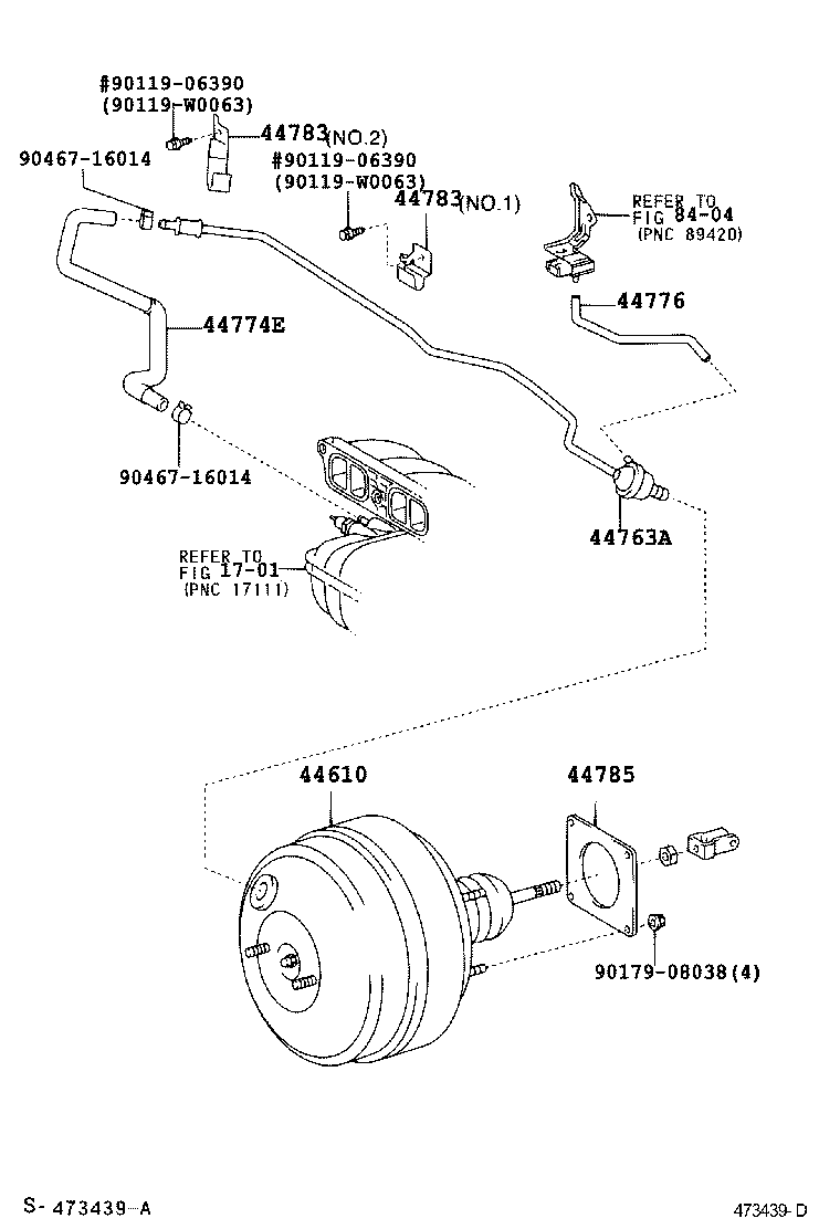  AVENSIS |  BRAKE BOOSTER VACUUM TUBE