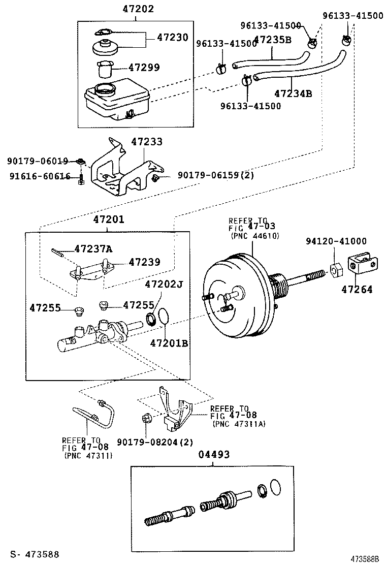  PREVIA TARAGO |  BRAKE MASTER CYLINDER