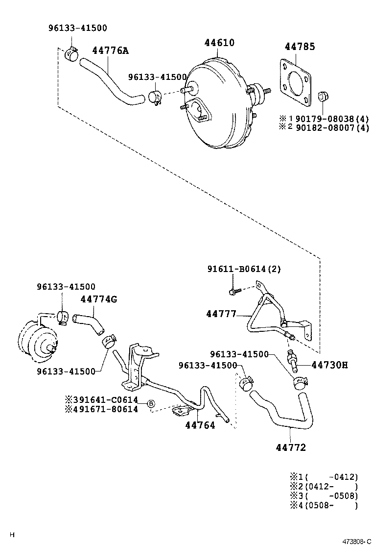  YARIS JPP |  BRAKE BOOSTER VACUUM TUBE