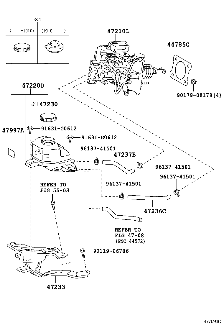  PRIUS PLUG IN HBD |  BRAKE MASTER CYLINDER