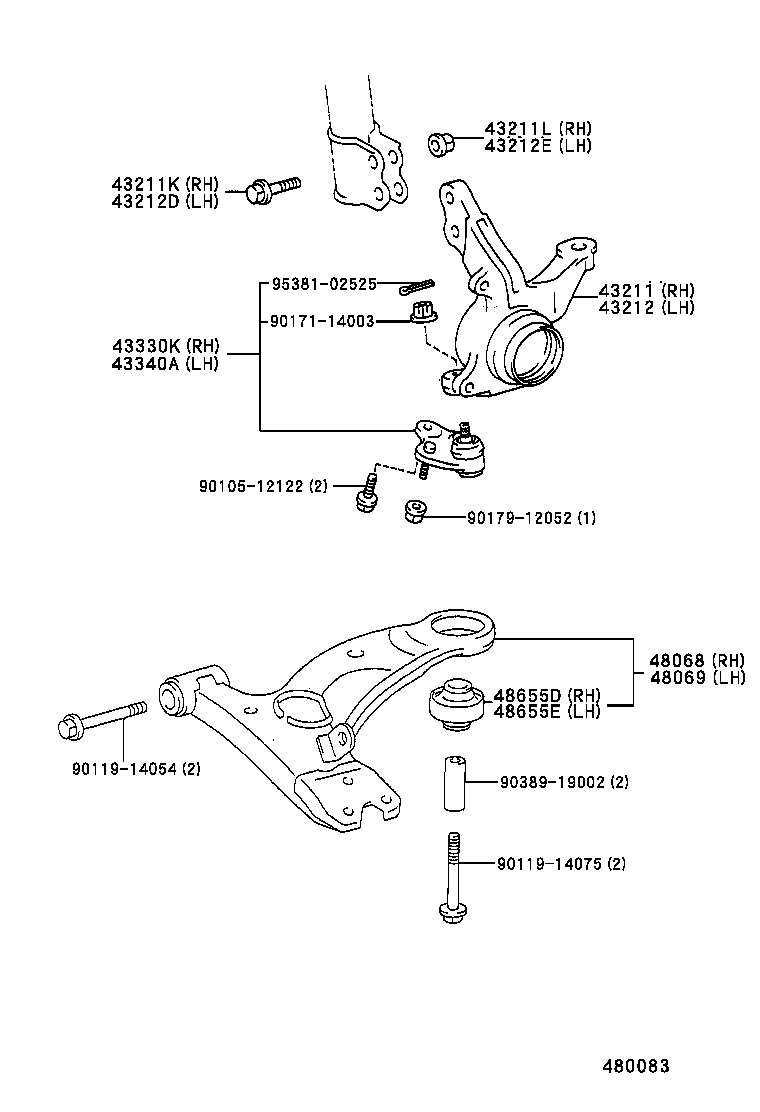  PICNIC |  FRONT AXLE ARM STEERING KNUCKLE