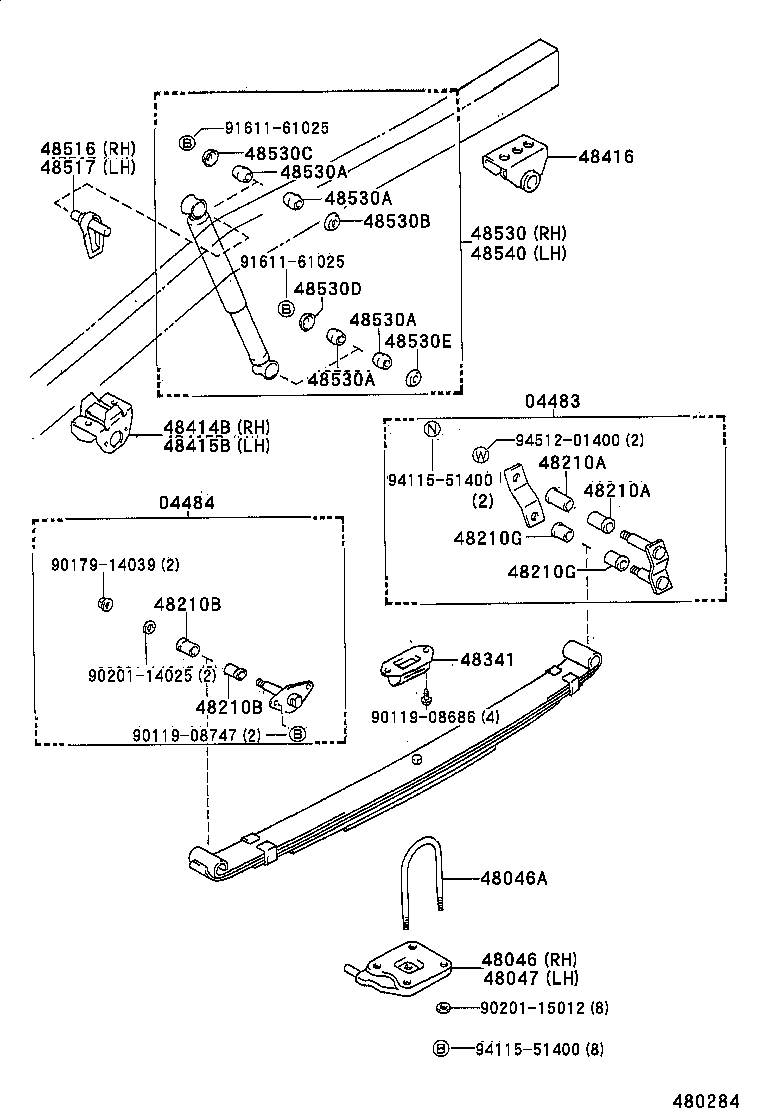  HILUX VWP |  REAR SPRING SHOCK ABSORBER