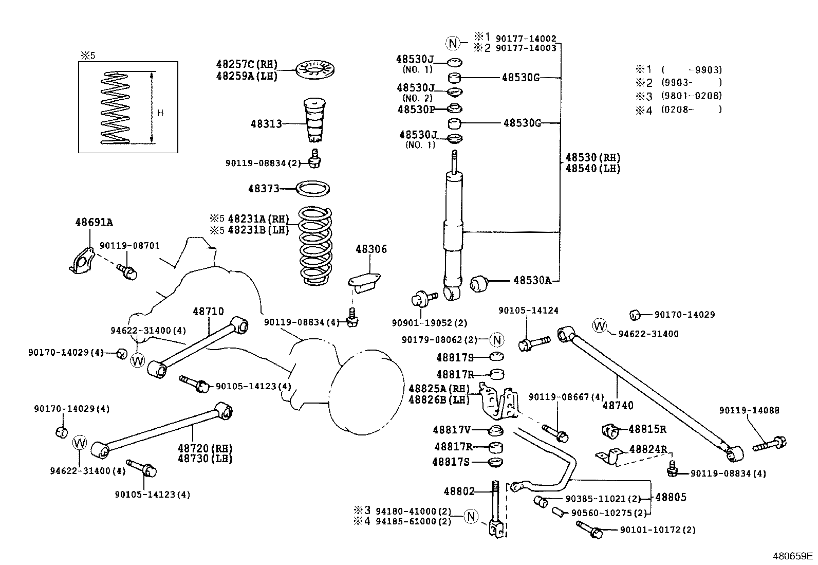  LAND CRUISER 100 |  REAR SPRING SHOCK ABSORBER