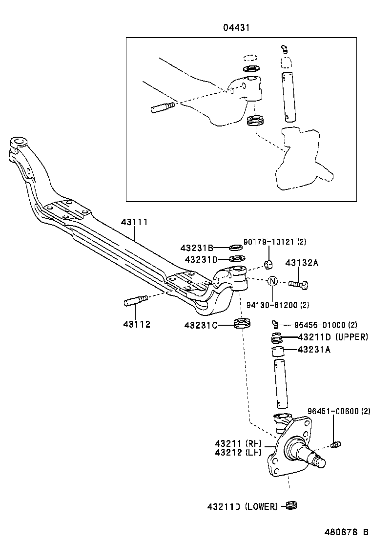  DYNA |  FRONT AXLE ARM STEERING KNUCKLE