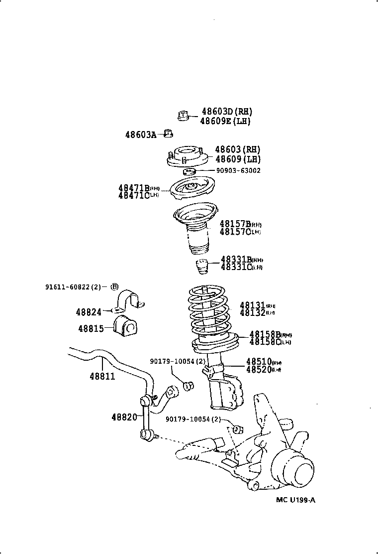  CAMRY WG |  FRONT SPRING SHOCK ABSORBER