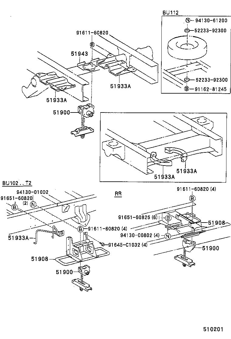  DYNA200 |  SPARE WHEEL CARRIER