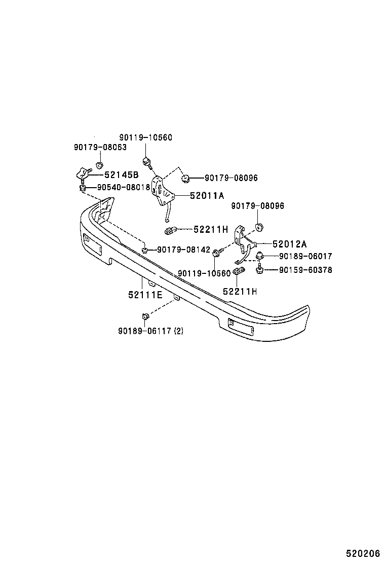  HILUX VWP |  FRONT BUMPER BUMPER STAY