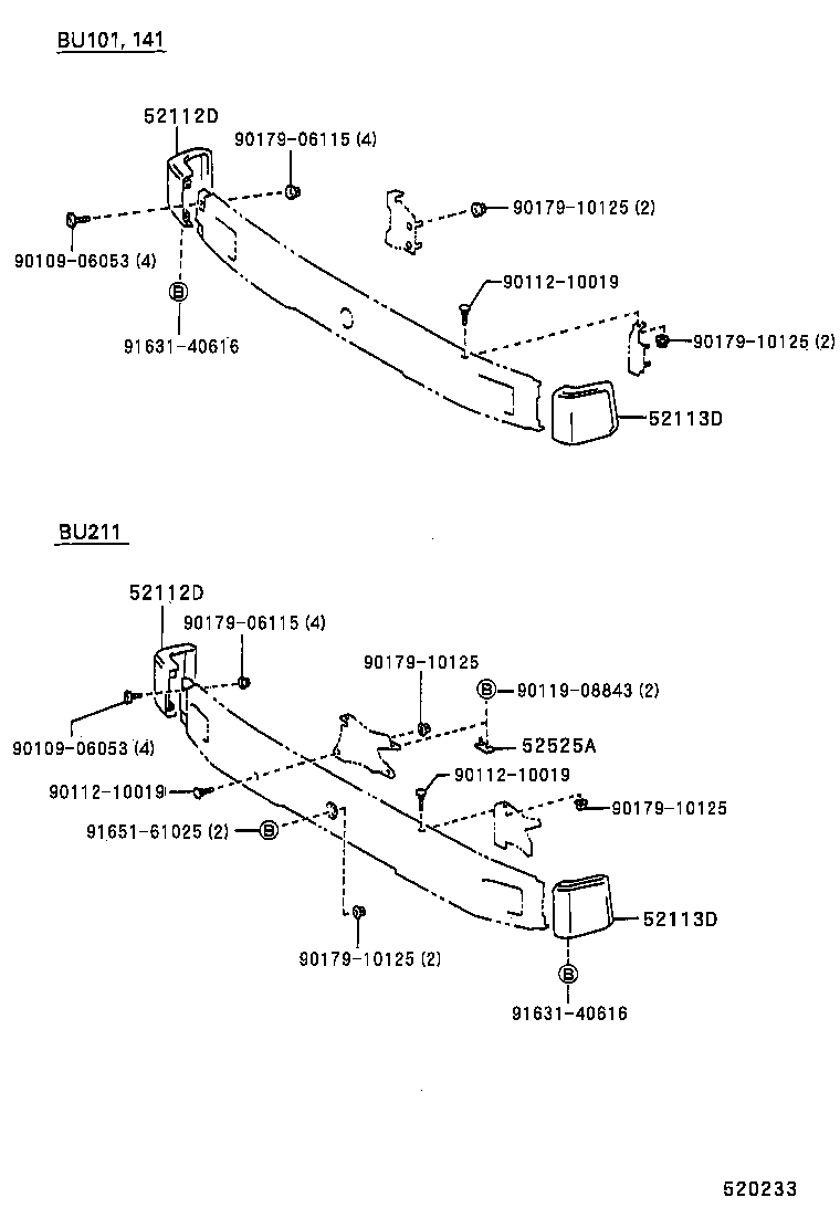  DYNA200 |  FRONT BUMPER BUMPER STAY