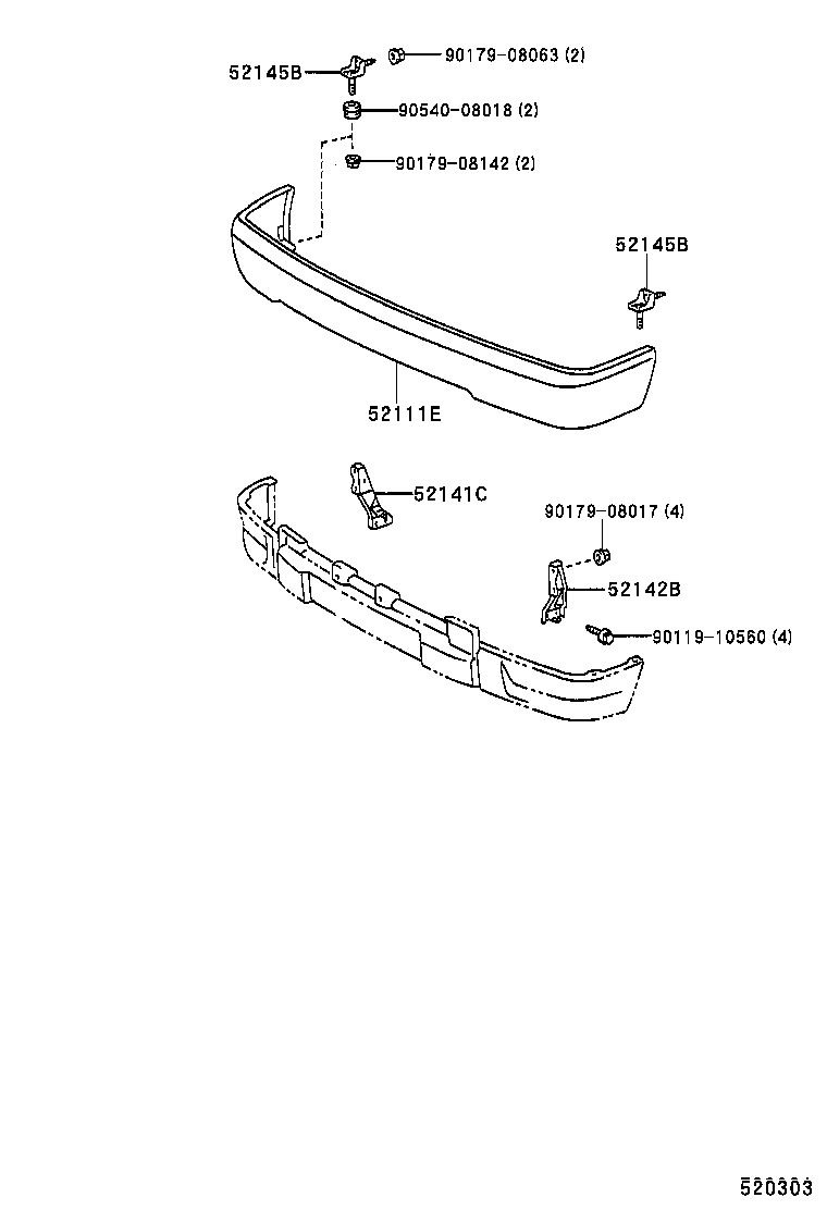  HILUX |  FRONT BUMPER BUMPER STAY