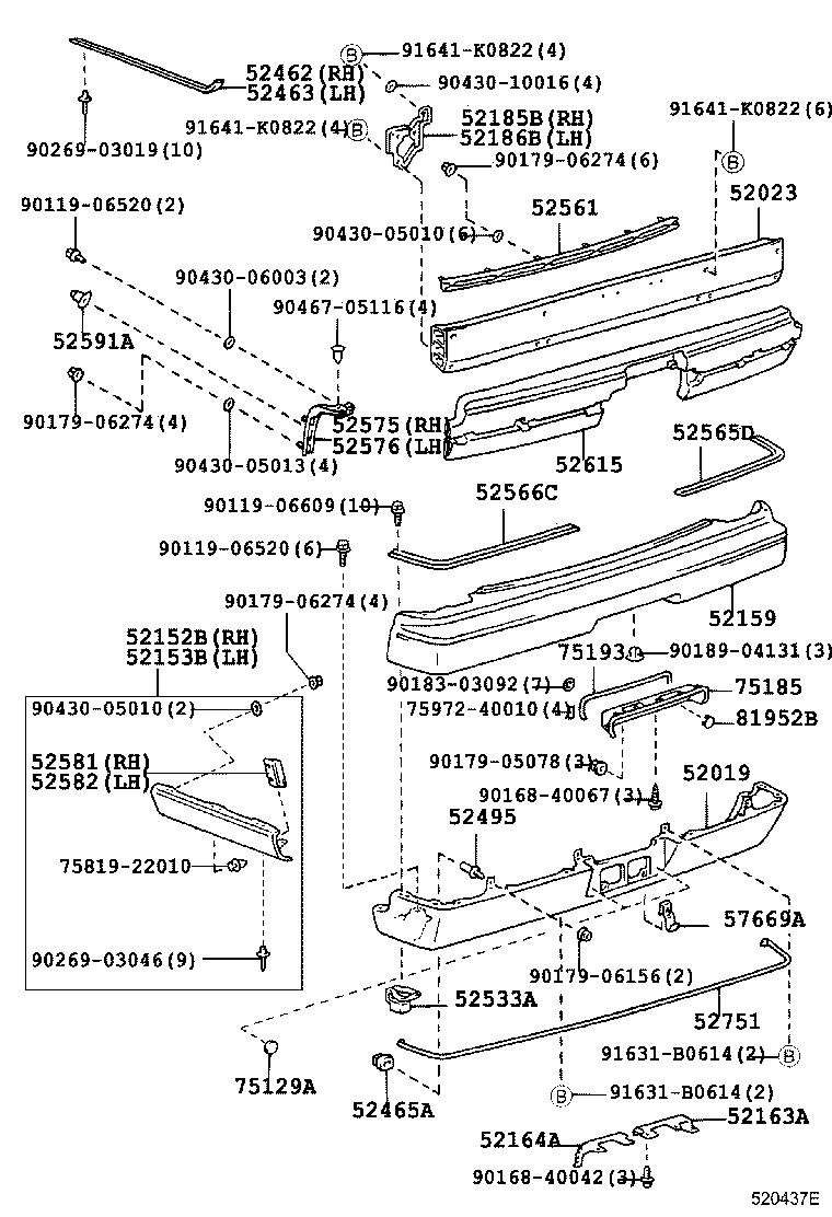  CENTURY |  REAR BUMPER BUMPER STAY