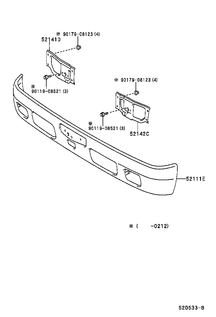  DYNA |  FRONT BUMPER BUMPER STAY