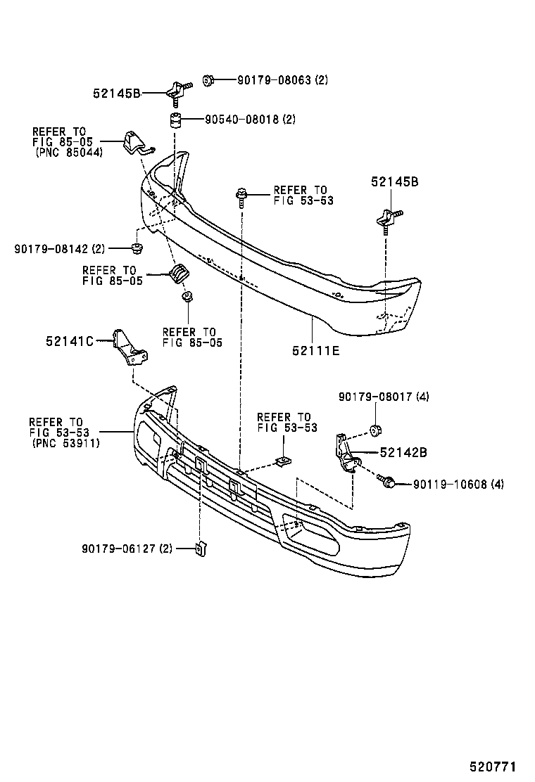  HILUX |  FRONT BUMPER BUMPER STAY