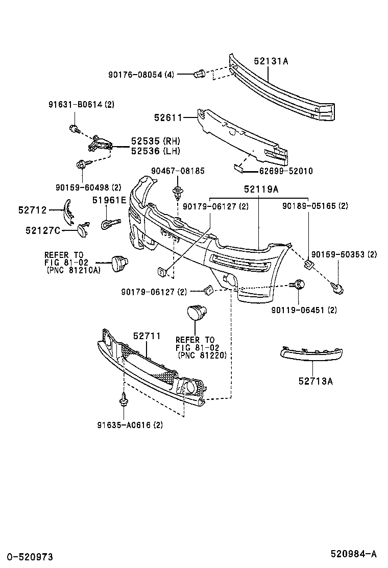  YARIS JPP |  FRONT BUMPER BUMPER STAY