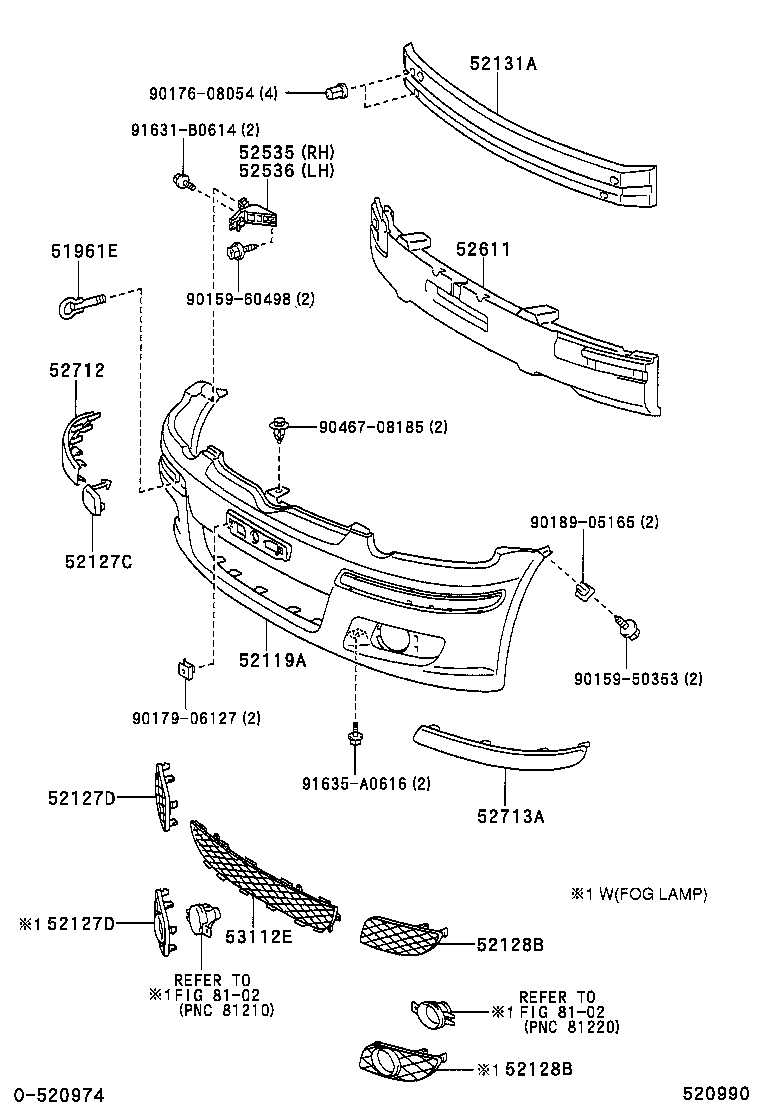  YARIS JPP |  FRONT BUMPER BUMPER STAY