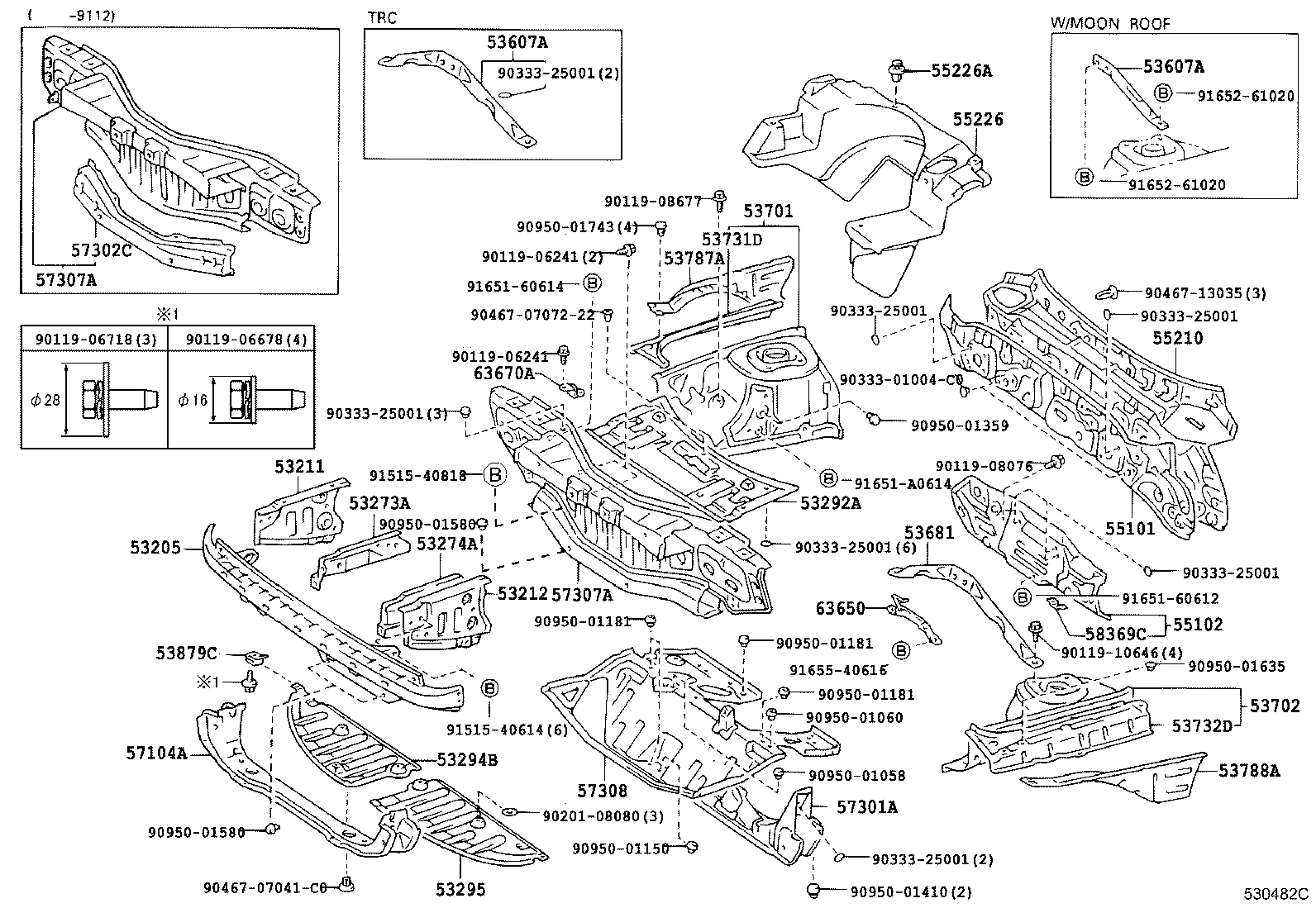  MR2 |  FRONT FENDER APRON DASH PANEL