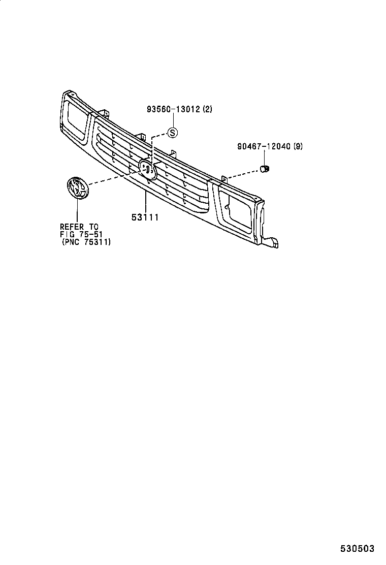  HILUX |  RADIATOR GRILLE