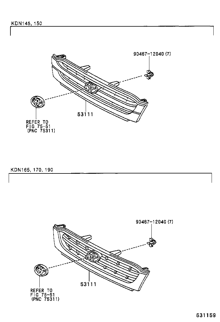  HILUX |  RADIATOR GRILLE
