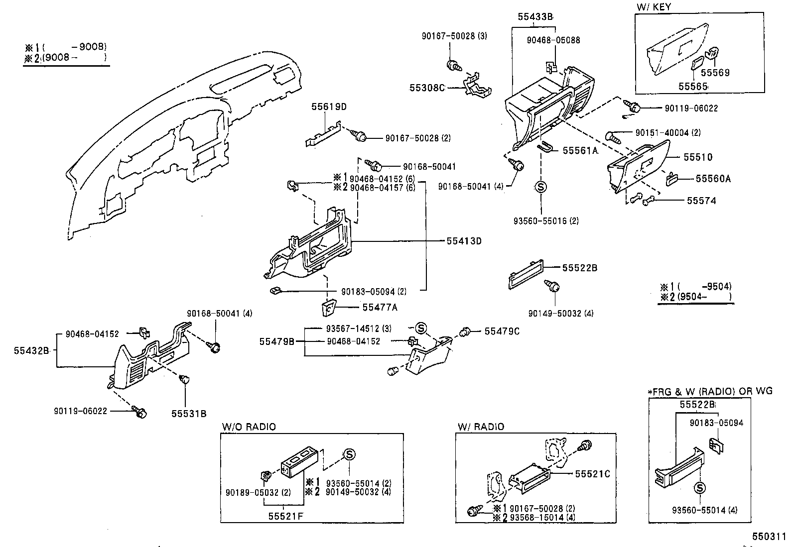  HILUX JPP |  INSTRUMENT PANEL GLOVE COMPARTMENT