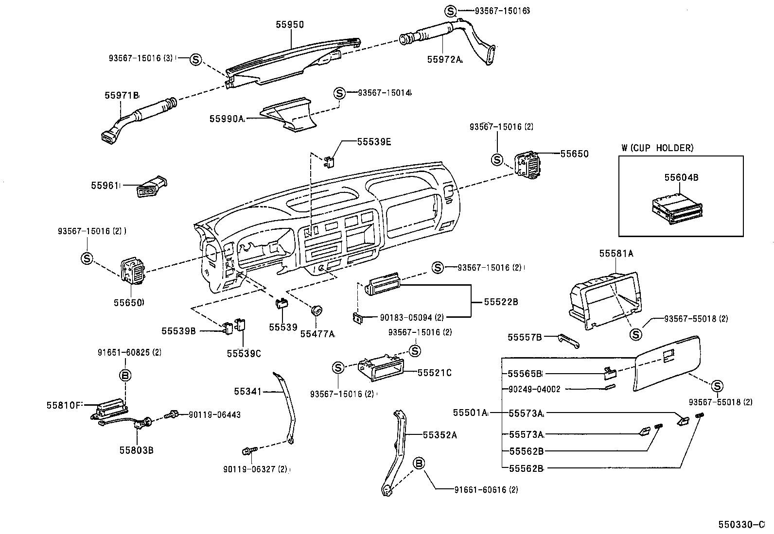  DYNA200 |  INSTRUMENT PANEL GLOVE COMPARTMENT